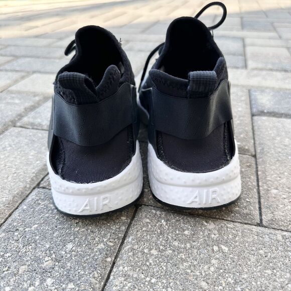 Nike Shoes Womens 8.5 Nike Air Huarache Run Ultra Sneakers Black Low - Picture 3 of 9